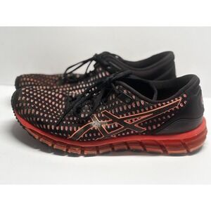 ASICS Gel Quantum 360‎ Women's Sz 9 Black + Coral Running Jogging Sneakers